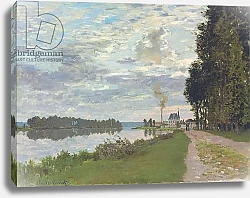 Постер Моне Клод (Claude Monet) Le Promenade d'Argenteuil, 1872