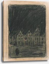 Постер Мигем Юджин Ван Huizen bij nacht