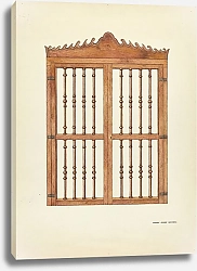 Постер Уодделл Гарри Grille Doors of Wood