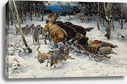 Постер Веруш-Ковальски Альфред На Сани Напали Волки