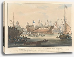 Постер Дункан Эдвард Launch of the ‘Edinburgh’, Blackwall, Nov. 9, 1825