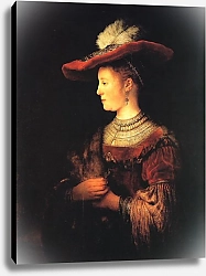 Постер Рембрандт (Rembrandt) Портрет Саскии