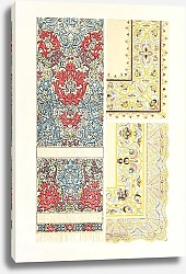 Постер Робинсон Джон Linen Scarf, Embroidered with Silk, Ancient Embroidered Silk Table-cover