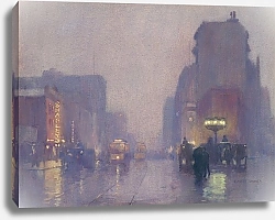 Постер Кейсилер Эверетт Л. Бродвей дождливым вечером