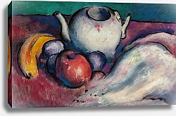 Постер Бентон Томас Still Life with Teapot and Fruit