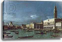 Постер Беллотто Бернардо The Grand Canal with the Church of Santa Maria della Salute, 18th century