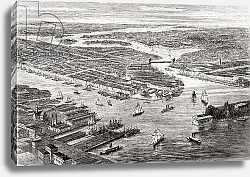 Постер New York City, United States of America 1883.