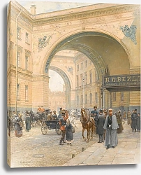 Постер Пати Леон View Of Palace Square Through The Admiralty Arch