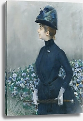 Постер Хеллеу Поль Женщина с цветами