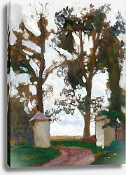 Постер Станиславский Ян Калитка Среди деревьев