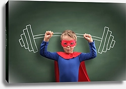 Постер Мальчик супергерой 