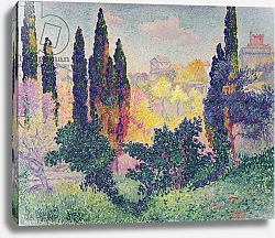 Постер Кросс Анри The Cypresses at Cagnes, 1908