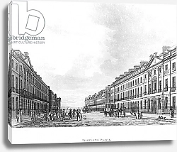 Постер Школа: Английская 19в. Portland Place, London, 1800