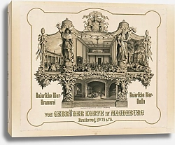 Постер Бургер Людвиг Baiersche Bier-Brauerei Baiersche Bier-Halle von Gebrüder Korte in Magdeburg