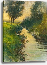 Постер Офи Уолтер Bachlauf am Abend