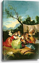 Постер Гойя Франсиско (Francisco de Goya) The Washerwomen, before 1780