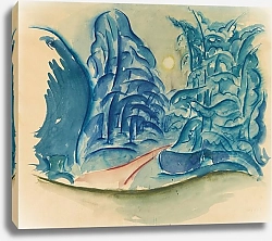 Постер Офи Уолтер Mond im blauen Wald