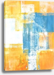 Постер Синий и оранжевый