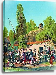 Постер Маковский Константин Воскресный вечер в малороссийской деревне. 1879