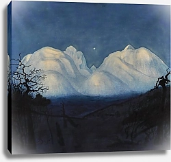 Постер Сольберг Гарольд Зимняя ночь в горах