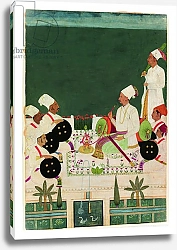 Постер Школа: Индийская 18в A Rathore Chief with His Kinsmen, c.1700