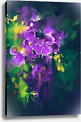 Постер Фиолетовые цветы