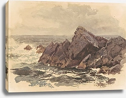 Постер Ричардс Уильям Seascape with Rocks