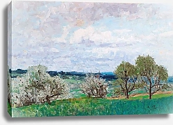 Постер Зофф Альфред Blossoming Trees In Deutschlandsberg