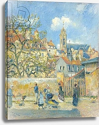Постер Писсарро Камиль (Camille Pissarro) Le Parc aux Charrettes, Pontoise, 1878