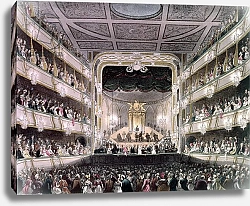 Постер Роуландсон Томас Covent Garden Theatre, 1808, from 'Ackermann's Microcosm of London' engraved by J. Bluck