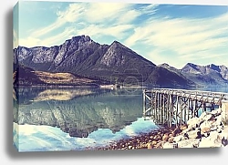 Постер Горное озеро, Норвегия