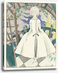 Постер Мартин Чарльз (мода) Le jardin de l’infante ; Robe du soir, de Paul Poiret