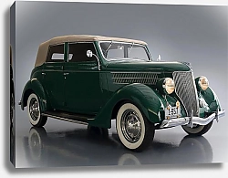 Постер Ford Deluxe Convertible Sedan (68) '1936