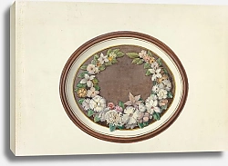 Постер Хансен Эшер Feather Wreath Oval Frame