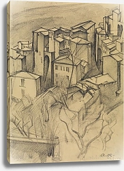 Постер Канольдт Александр Дома в Олевано, портрет