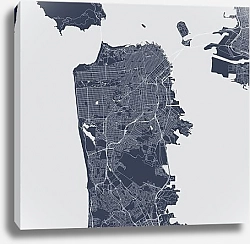 Постер Сан-Франциско: Карта Мечты в Сером Городе