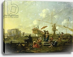 Постер Берхем Николас The Old Port of Genoa