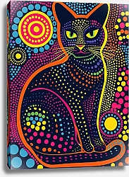 Постер Dotted animals. Cats №7