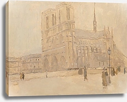 Постер Скотт Франк Эдвин Собор Парижской Богоматери зимой