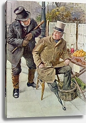 Постер Коппинг Харольд Mr Boffin and Silas Wegg, illustration 'Character Sketches from Dickens'