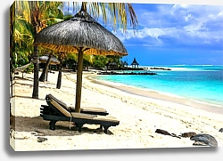 Постер Безмятежные пляжи острова Маврикий