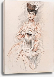 Постер Хеллеу Поль Élégante à la chaise lyre