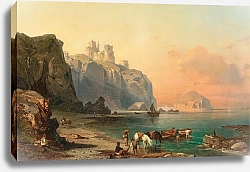 Постер Унтербергер Франц A Coastal Landscape near Marsala, Sicily