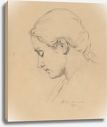 Постер Класс-Казановска Мария Profile of a Young Woman