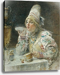 Постер Маковский Константин За чаем