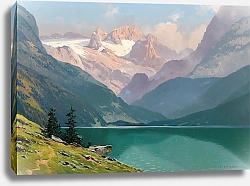 Постер Халлер Тони Lake Gosau with the Dachstein