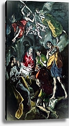 Постер Эль Греко The Adoration of the Shepherds, from the Santo Domingo el Antiguo Altarpiece, c.1603-14