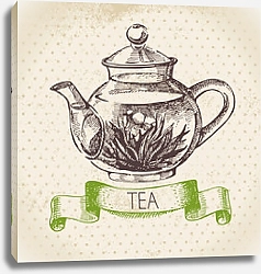 Постер Иллюстрация с чайником