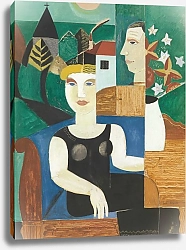 Постер Де Смет Густав The Artist and his Wife in the Moonlight