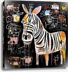 Постер Bizarre animals. Zebra